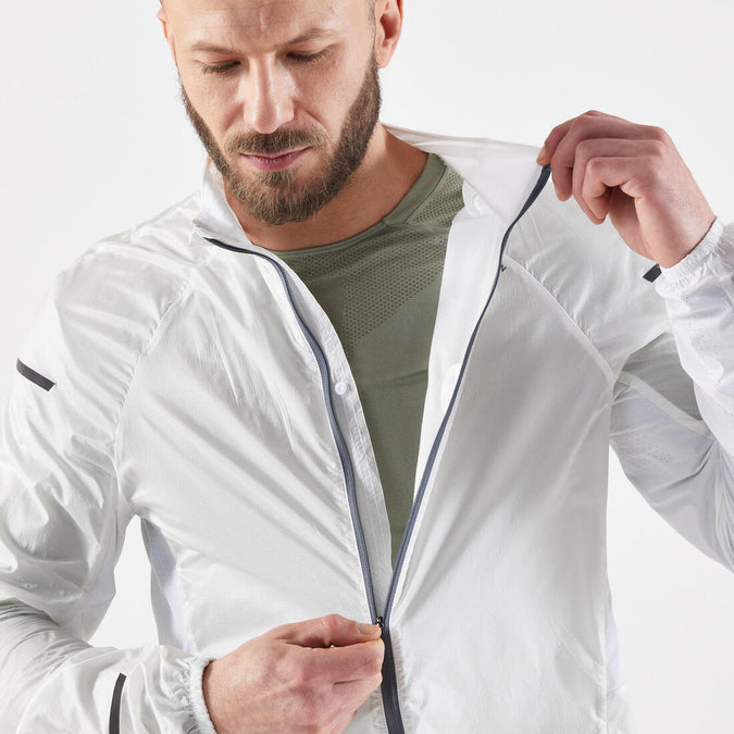 Veste coupe vent Homme - KIPRUN WIND JACKET BLANCHE, photo 11 of 8