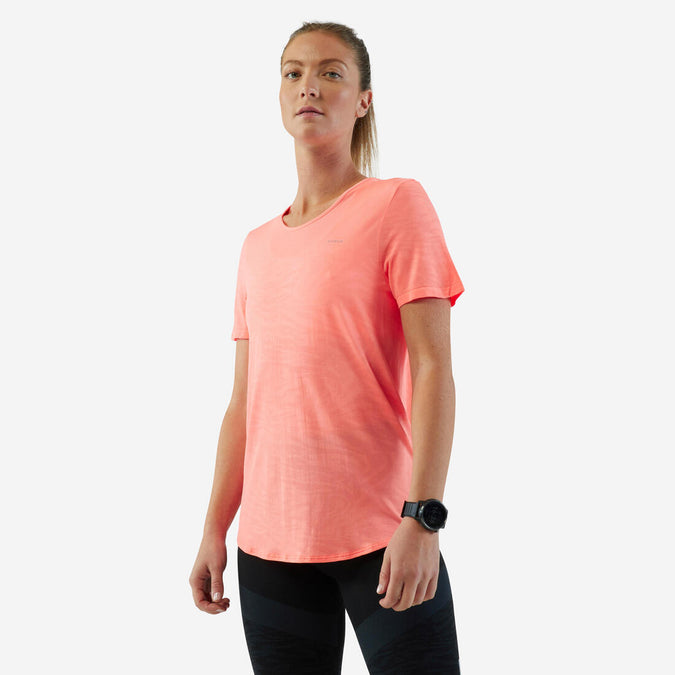 T-shirt running & trail sans couture femme - kiprun run 500 confort, photo 6 of 5