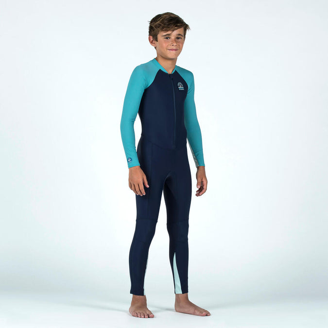 Combinaison maillot de bain 100 manches et jambes longues garçon bleu - UV, photo 7 of 5