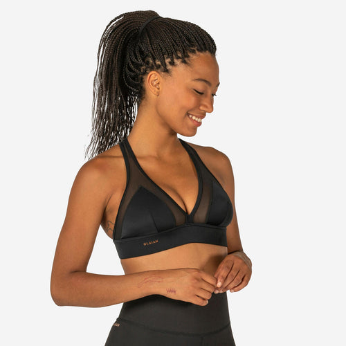 





HAUT DE MAILLOT DE BAIN BRASSIÈRE DE SURF FEMME DOS RÉGLABLE ISA NOIRE