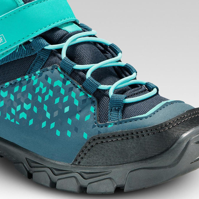 





Chaussures imperméables de randonnée - MH120 MID turquoises - enfant 28 AU 34, photo 6 of 6