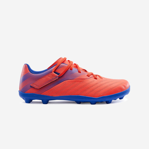 





Chaussure de football enfant terrain sec AGILITY 140 FG Scratch Rouge Bleue