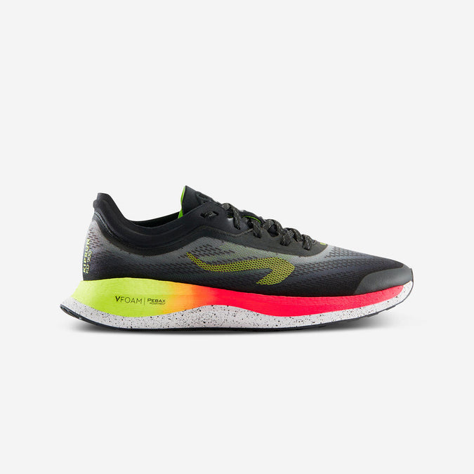 





CHAUSSURES RUNNING HOMME - KIPRUN KD500 2 NOIR ROSE JAUNE, photo 1 of 8