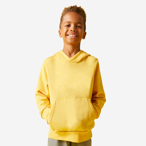 





Sweat à capuche coton enfant - jaune