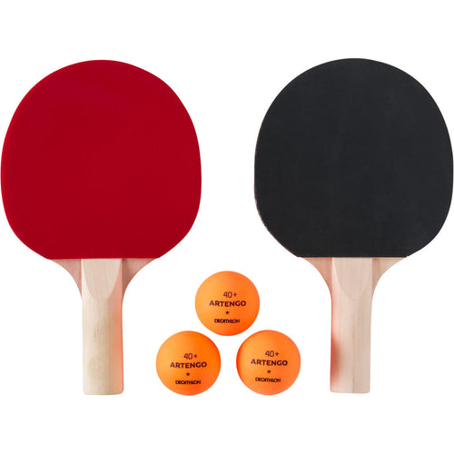 





SET 2 RAQUETTES DE PING PONG PPR 100 SMALL ET 3 BALLES