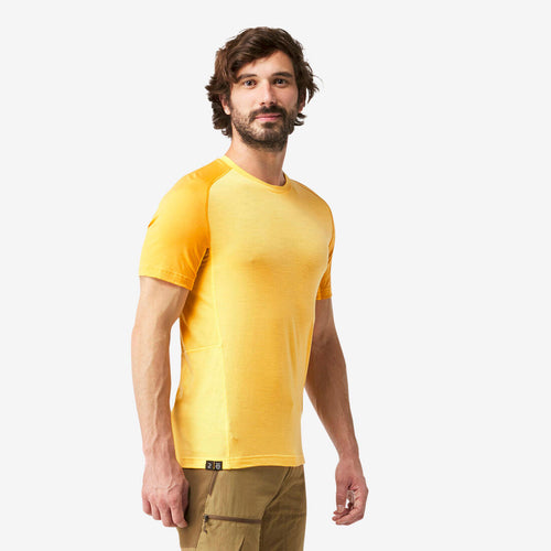 





T-shirt de trek manches courtes en laine mérinos  - homme - mt500