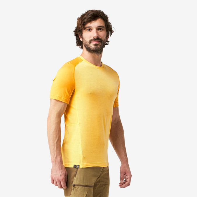 





T-shirt de trek manches courtes en laine mérinos  - homme - mt500, photo 1 of 6