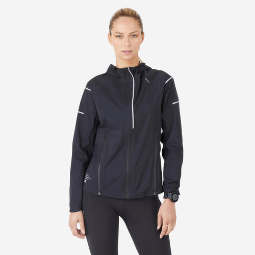 





VESTE RUNNING FEMME IMPERMEABLE COUPE-VENT - KIPRUN RAIN+ NOIR