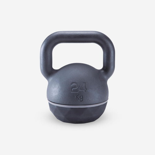 





Kettlebell de musculation en fonte et base caoutchouc - 24 kg