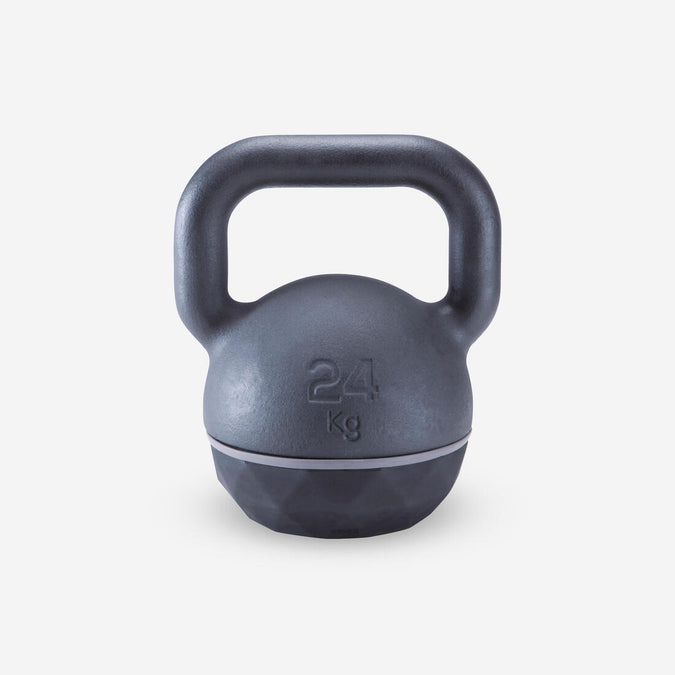 





Kettlebell de musculation en fonte et base caoutchouc - 24 kg, photo 1 of 5