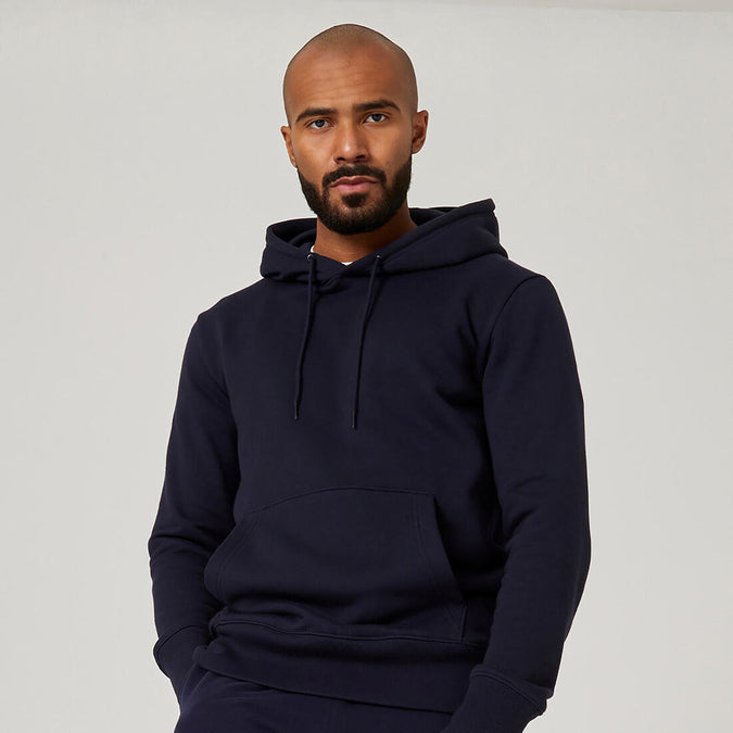 





Sweat à capuche Fitness Homme - 500 Essentials Bleu noir, photo 1 of 11