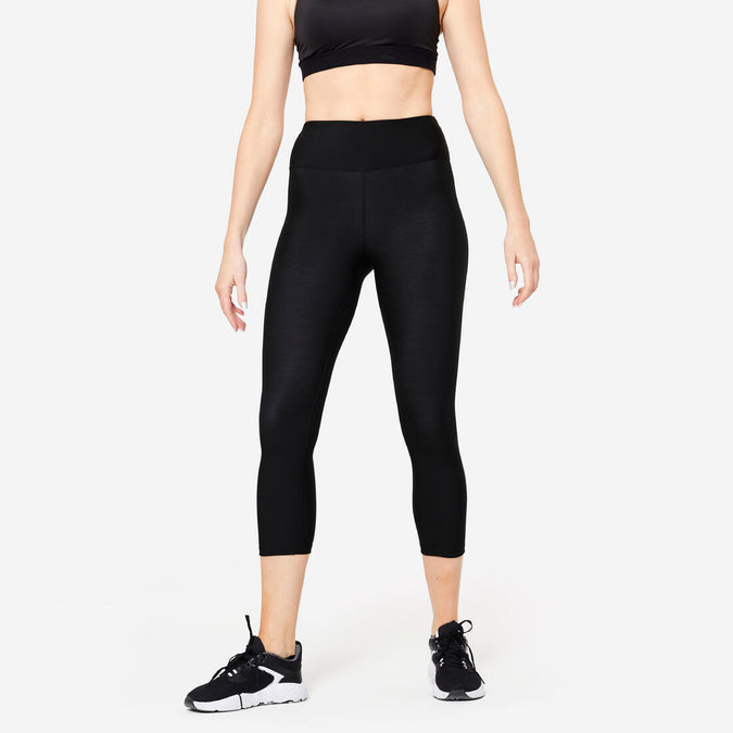 





Legging de fitness court cardio femme, noir fumé, photo 1 of 5