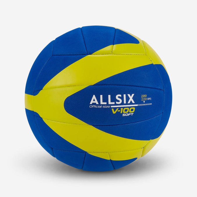 





Ballon de Volleyball V100 Soft 200 - 220 g pour les 6 à 9 Ans - Bleu/Jaune, photo 1 of 1