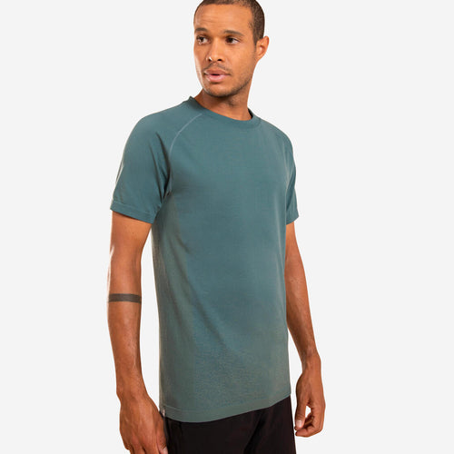 





T SHIRT MANCHES COURTES SEAMLESS - SANS COUTURE YOGA DYNAMIQUE HOMME