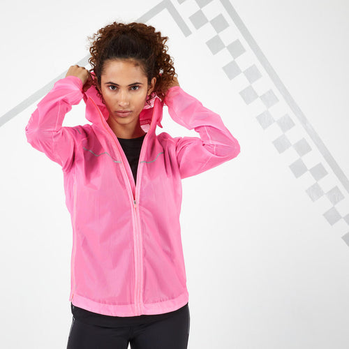 





VESTE RUNNING FEMME COUPE PLUIE KIPRUN LIGHT ROSE