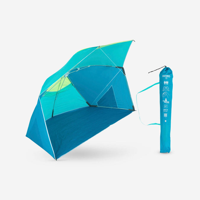 





Parasol Abri plage solaire Iwiko 180 bleu jaune UPF50+ 3 places, photo 1 of 13