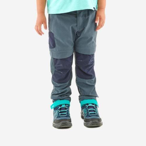 





Pantalon de randonnée modulable - MH500 gris/bleu- enfant 2-6 ANS