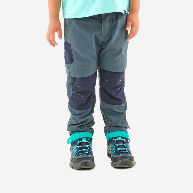 





Pantalon de randonnée modulable - MH500 gris/bleu- enfant 2-6 ANS, photo 1 of 9