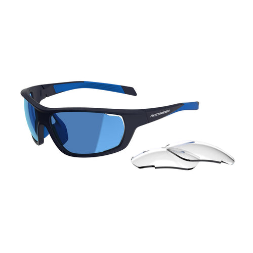 





Lunettes de vélo PERF 100 PACK bleu interchangeables CAT 0+3