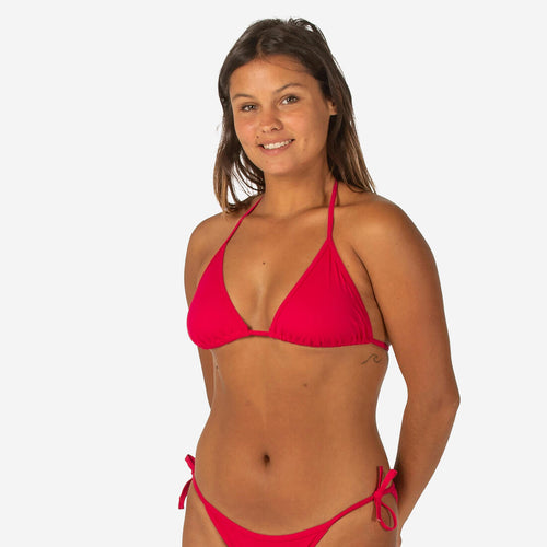 





Haut de maillot de bain femme triangle coulissant mae rouge