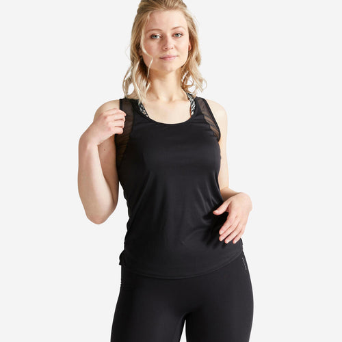 





Débardeur dos-nageur Fitness Cardio femme Noir