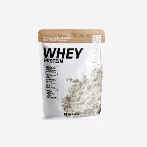 





WHEY PROTEIN COOKIES & CREAM 450G