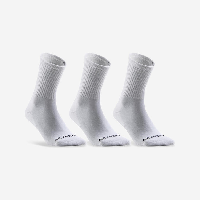 





CHAUSSETTES DE SPORT HAUTES RS 100  BLANCHE LOT DE 3, photo 1 of 5