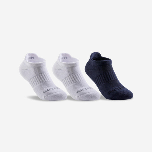 





Chaussettes coton basses Enfant  - RS 500 noir noir gris lot de 3