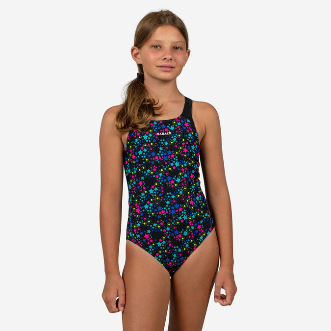 





Maillot de bain de natation une pièce fille Kamyleon Star noir jaune, photo 1 of 4