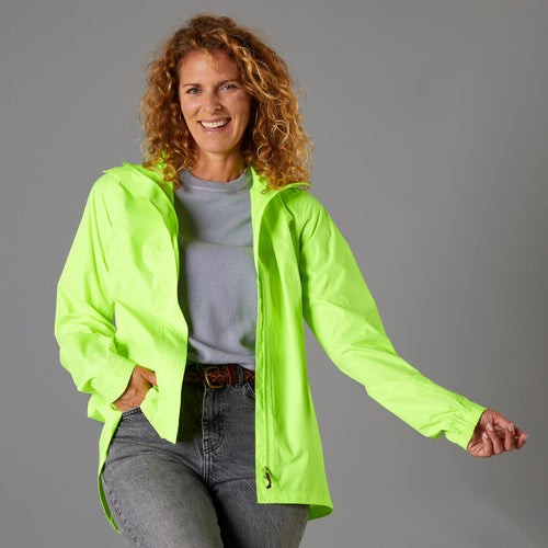 





VESTE PLUIE VELO VILLE FEMME 120 JAUNE FLUO CERTIFIÉE EPI VISIBILITÉ JOUR