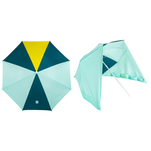 





Parasol de plage 2 places UPF 50+ - Paruv windstop 160 jaune vert