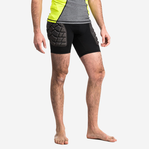 





Sous-short de protection rugby homme - R500 Noir Jaune