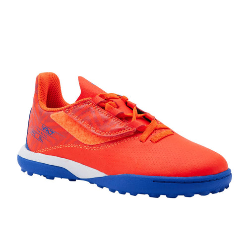 





CHAUSSURES DE FOOTBALL ENFANT A SCRATCH VIRALTO I EASY TURF TF ORANGE ET BLEU