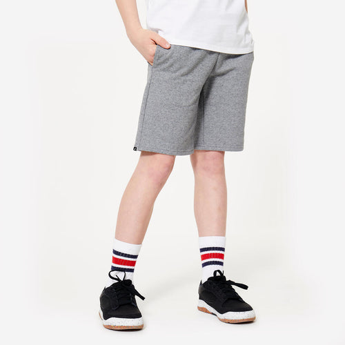 





Short multisport coton enfant mixte, Gris chiné