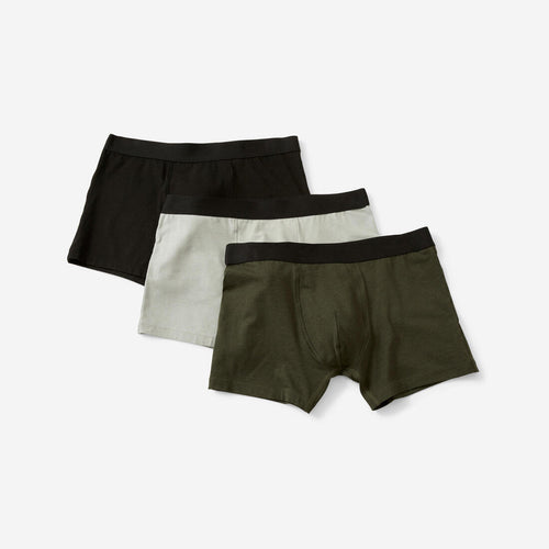 





Lot x3 Boxer Fitness Homme - 500 noir / gris / vert foncé