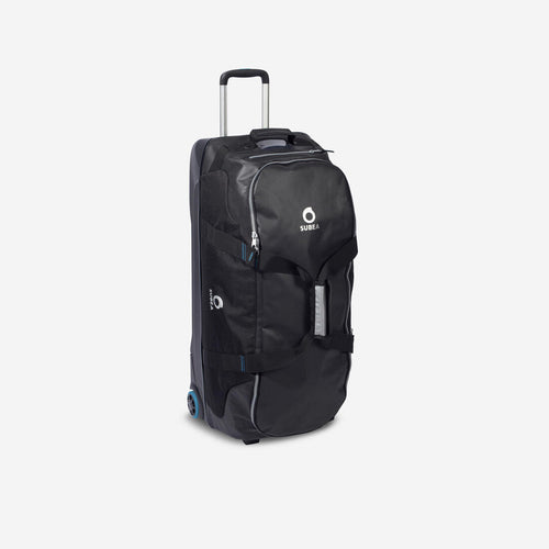 





Sac de voyage de plongée à roulettes coque rigide SCD 90 L trolley noir/bleu