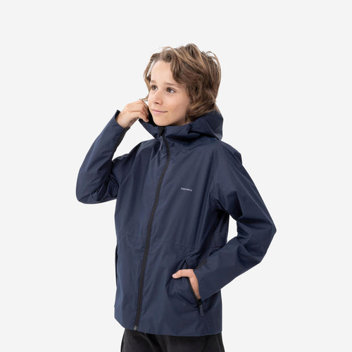 





Veste imperméable de randonnée - MH500 bleu marine - enfant 7-15 ans