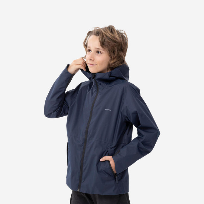 





Veste imperméable de randonnée - MH500 bleu marine - enfant 7-15 ans, photo 1 of 7