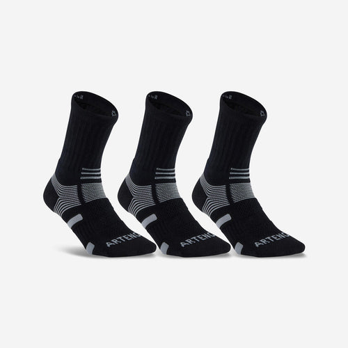 





CHAUSSETTES DE SPORT HAUTES ARTENGO RS 560 NOIR GRIS LOT DE 3