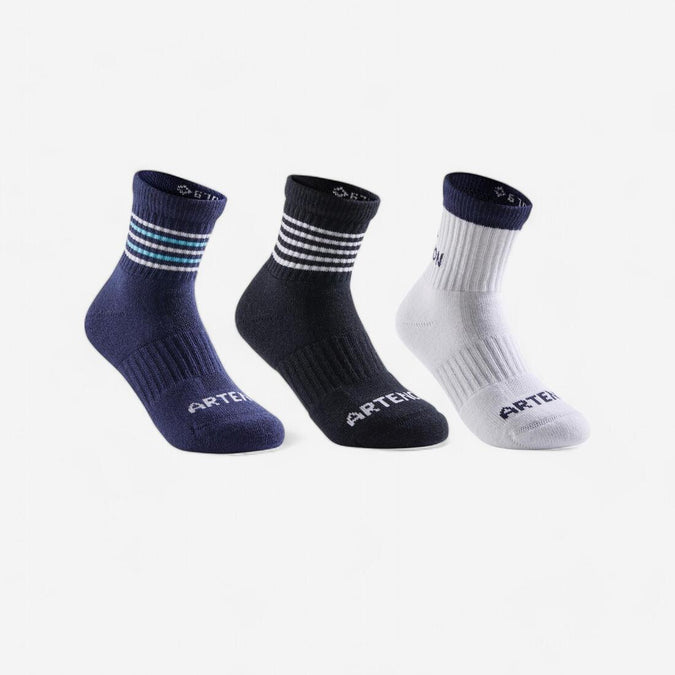 





CHAUSSETTES DE SPORT ENFANT HAUTES ARTENGO RS 500 BLANC MARINE LOT DE 3, photo 1 of 7