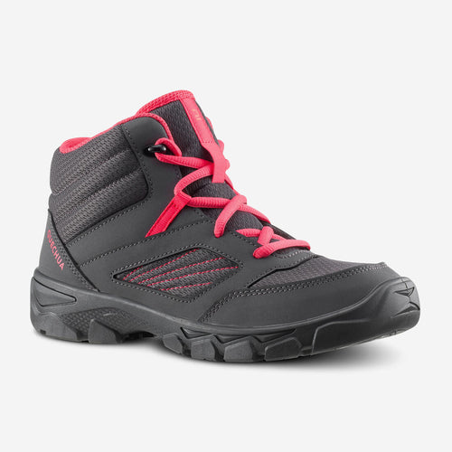 





Chaussures de randonnée enfant avec lacets MH100 MID grise foncée du 35 AU 38