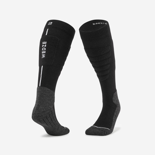 





Chaussettes de ski et snowboard adulte, 100 PLUS noir et