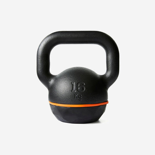 





Kettlebell de musculation en fonte et base caoutchouc - 16 kg