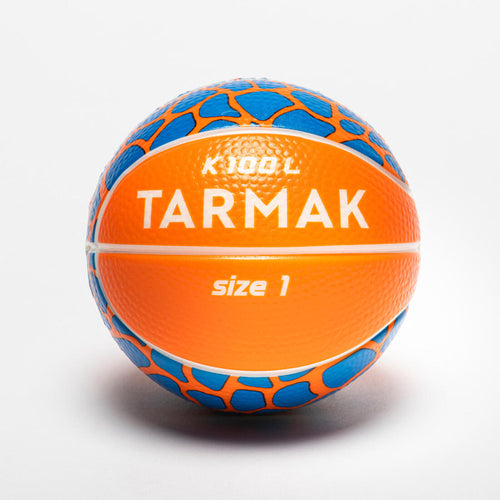 





Mini ballon de basketball en mousse taille 1 Enfant - K100 orange bleu