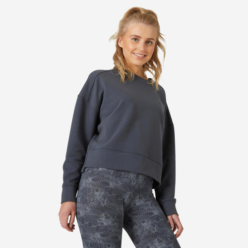 





Sweat Loose Fitness Femme - 120 gris