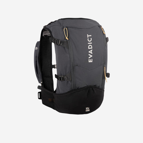 





SAC TRAIL ULTRA RUNNING 15L MIXTE NOIR - VENDU AVEC POCHE À EAU 2L